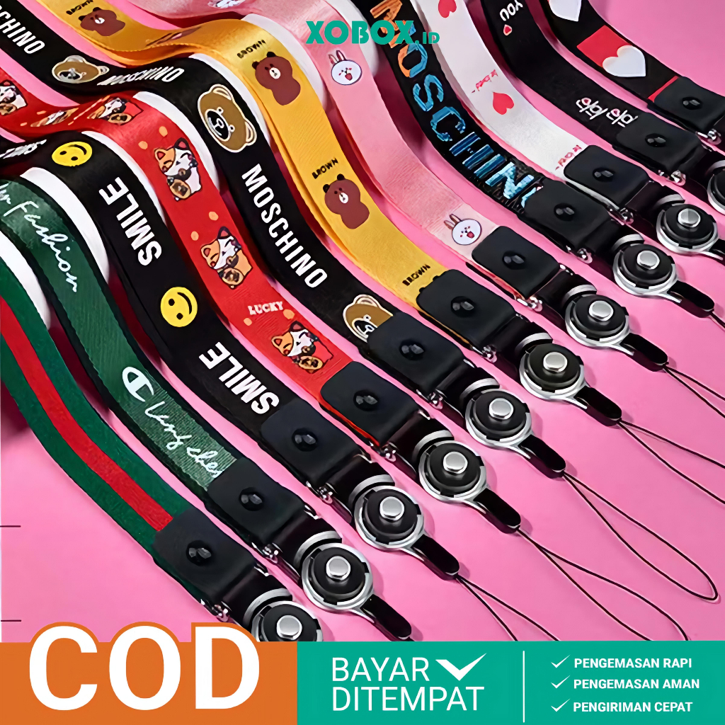 

Tali ID Card Karakter Kartun Motif Lucu Handphone Gantungan HP AH030 - XOBOX