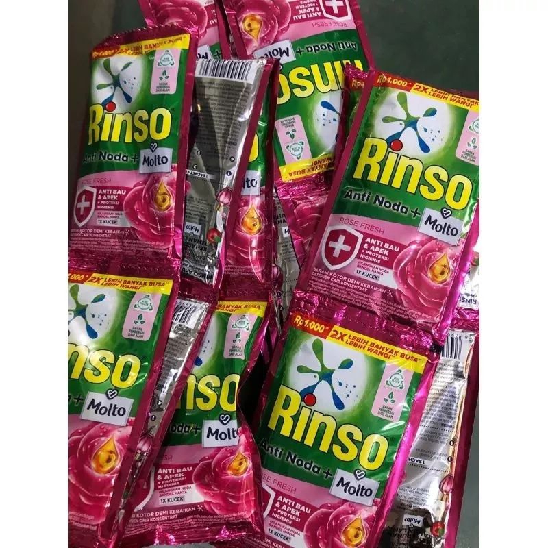 Rinso Cair Renceng Isi 12 Sachet / Rinso Cair Isi 12sachet / Rinso Cair Isi 12 Sachet / Rinso Cair I