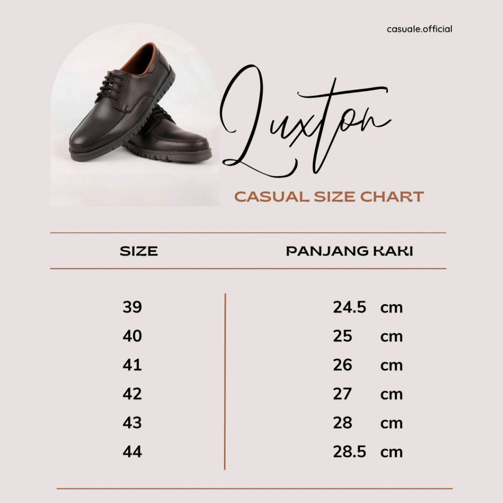 favorit luxton - sepatu pria coklat anti slip sepatu oxford coklat sepatu kerja sepatu kantor -