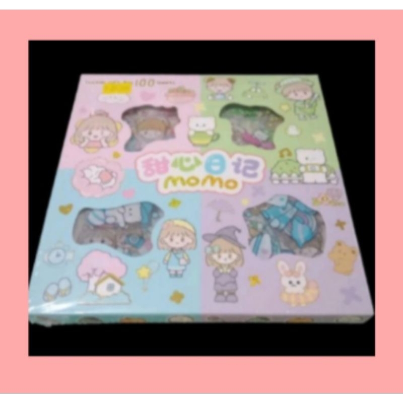 

stiker momo isi 100 / 4 warna