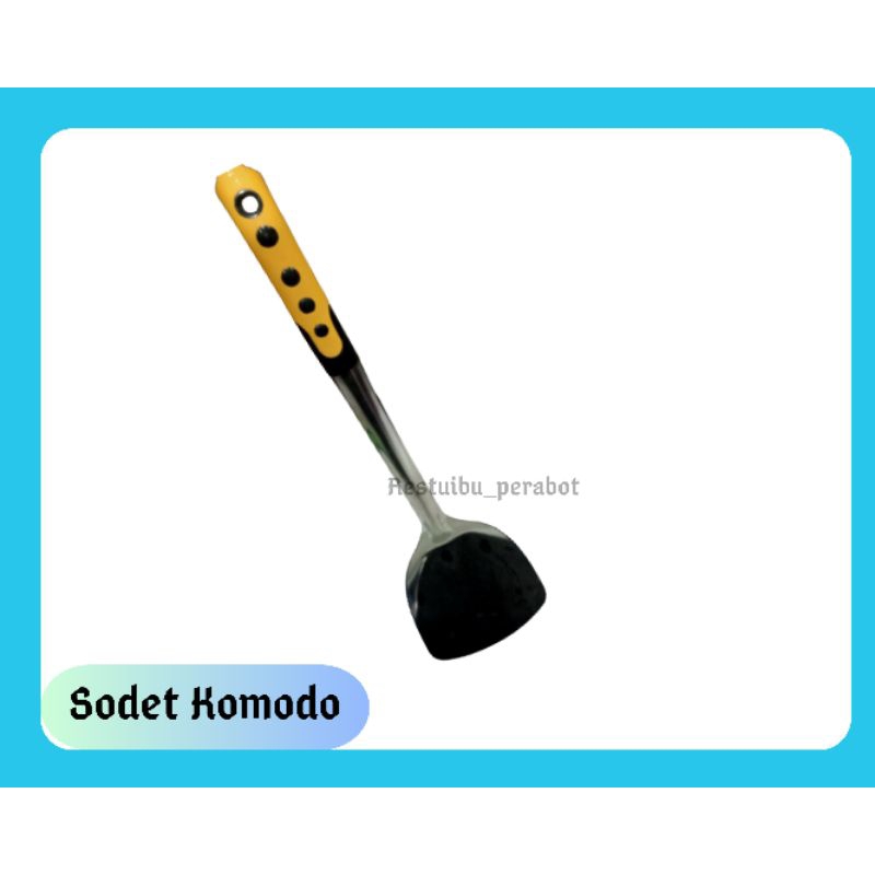 Sodet tebal stainless steell Komodo gagang plastik