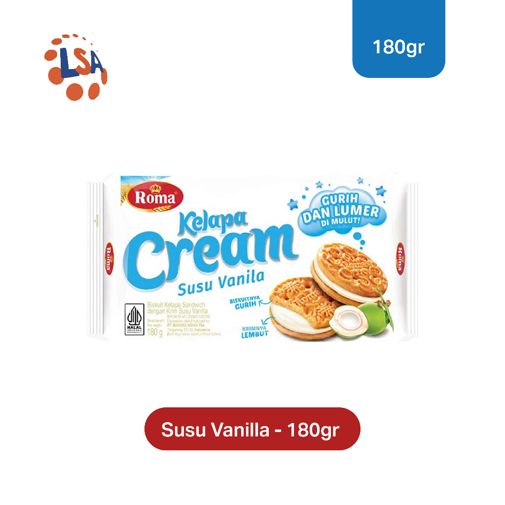 

Roma Kelapa Cream Susu Vanilla