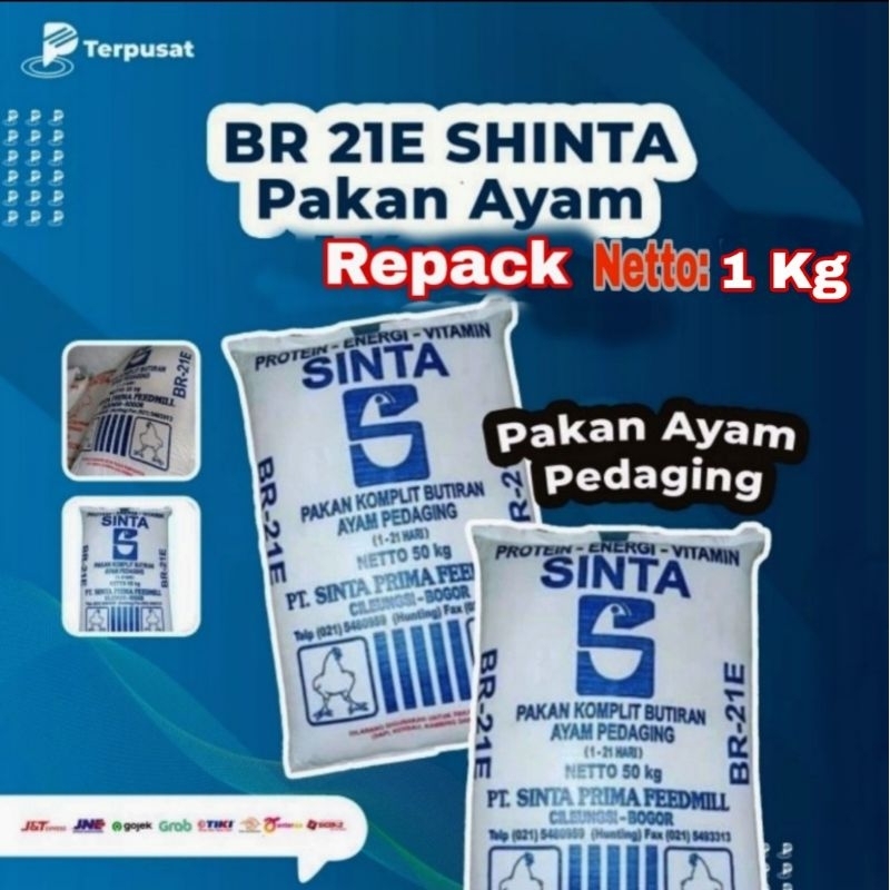 Per 1 kg PUR AYAM PAKAN VOER AYAM BR-21E SINTA BR-21E PAKAN AYAM PEDAGING