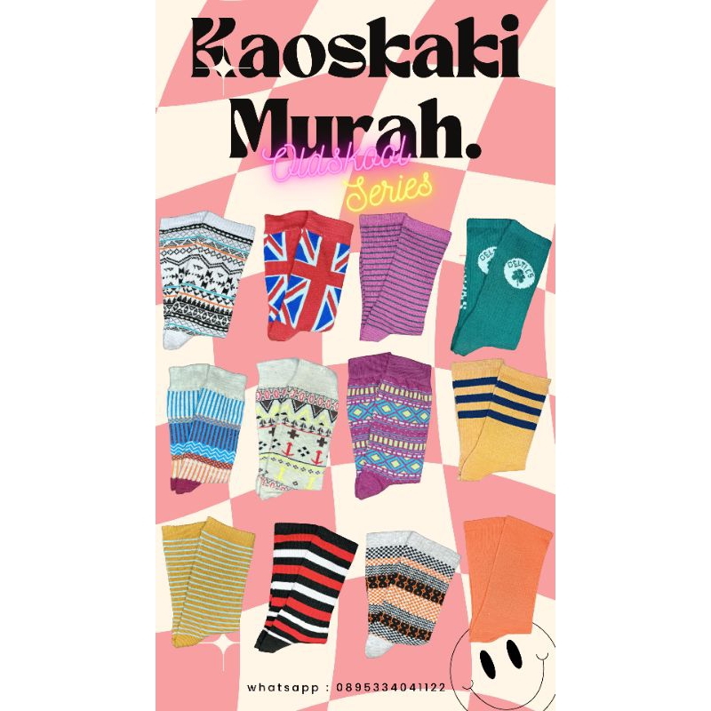 KAOS KAKI TRIBAL SKATE ORIGINAL SPORT MOTIF OLDSKOOL RETRO CLASSIC KAOS KAKI HANGAT LEMBUT MALANG