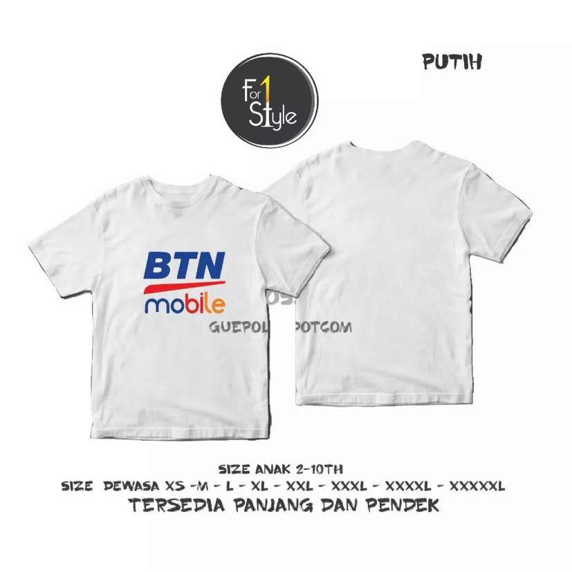 KAOS BTN MOBILE - BAJU BTN MOBILE - KAOS BTN - TANGAN PENDEK
