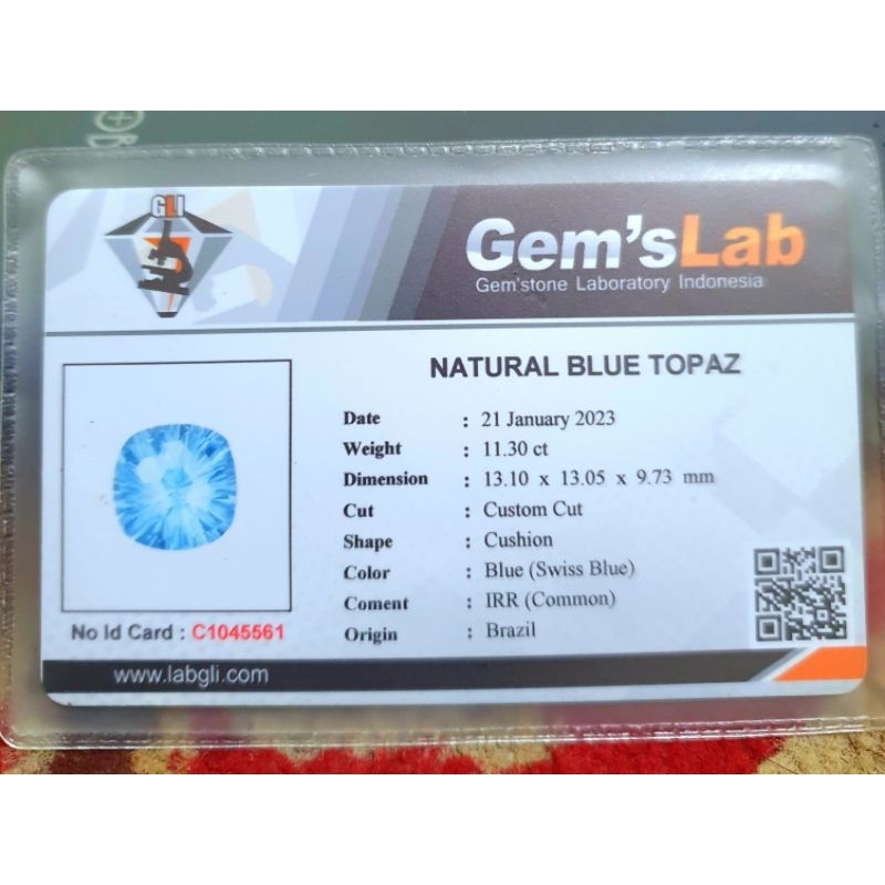 Swiss blue topaz irr brazil ring perak memo gli
