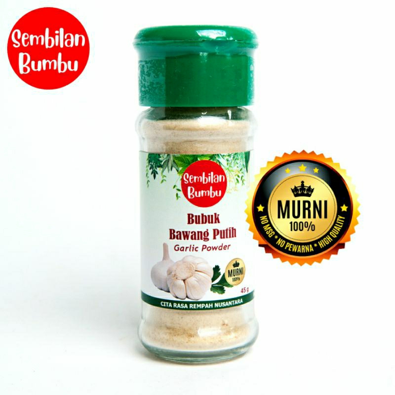 

Bawang Putih Bubuk / Garlic Powder Jar Sembilan Bumbu