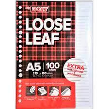 

LOOSE LEAF A5 ISI 100