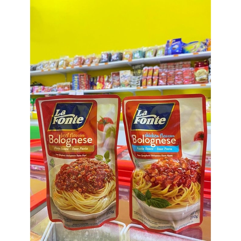 

LaFonte saus bolognese 290gr & 315gr