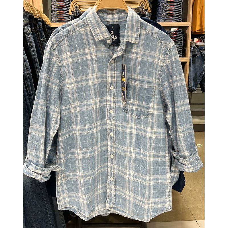 LOIS KEMEJA PANJANG DENIM PRIA ORIGINAL BRAND