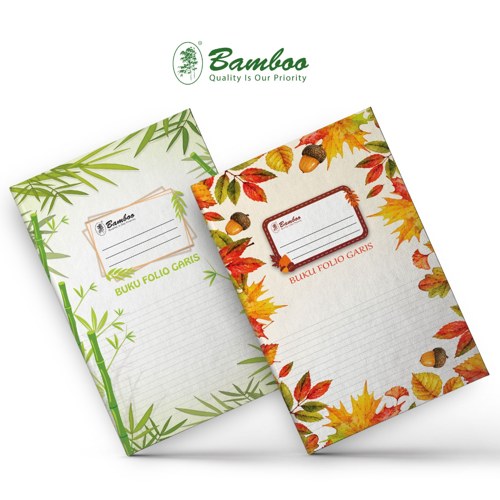 

Bamboo Buku Folio Garis Hard Cover ( F4 ) - Bamboo Elegant Series 80 Lbr
