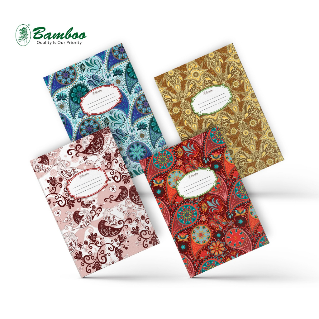 

Bamboo Buku Folio Garis Hard Cover ( F4 ) - Batik Series 80 Lbr