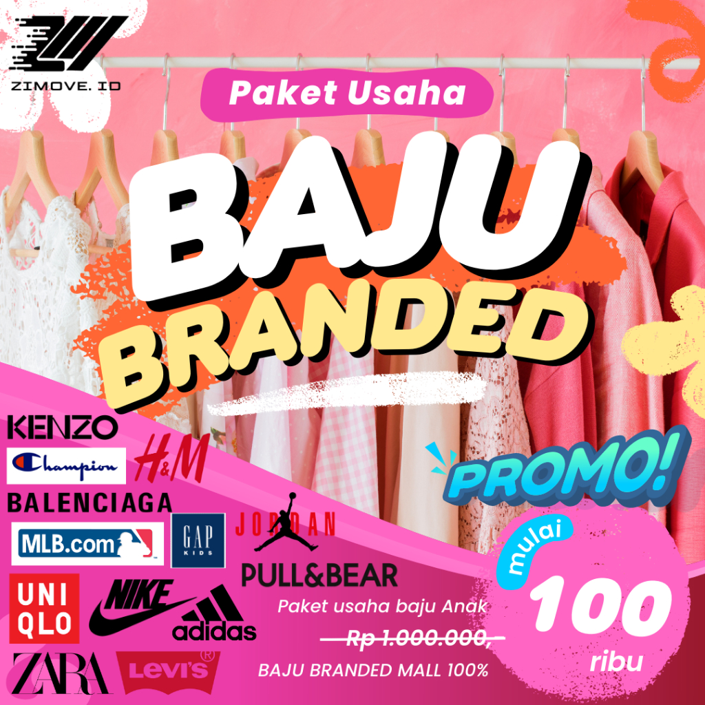 PAKET USAHA BAJU ANAK BRANDED MALL