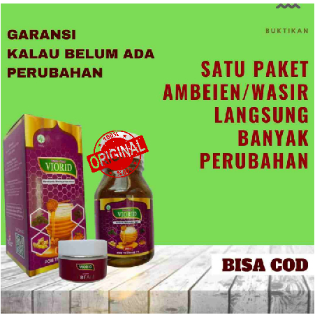 Viorid Obat Wasir Ambeyen Herbal Cream Madu Herbal Alami Original Asli Paling Ampuh