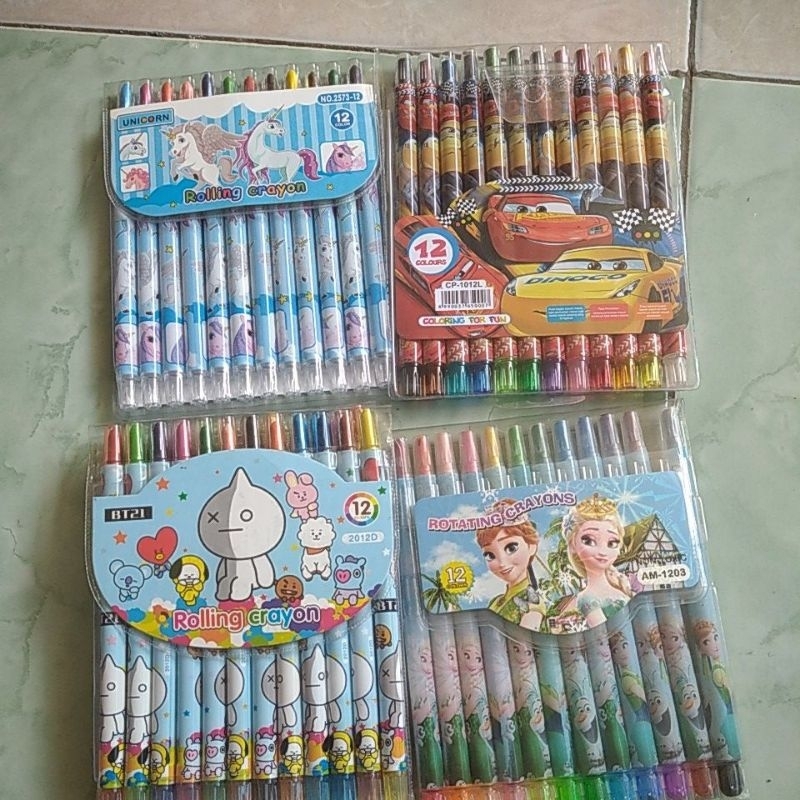 

Crayon putar panjang isi 12