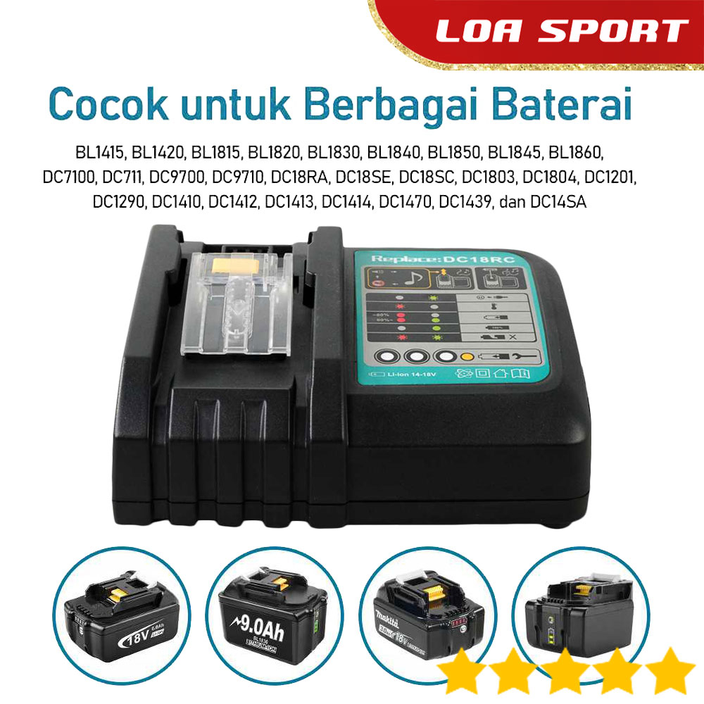 Charger Baterai Bor Cordless 18V 3A Universal Casan Batre Bor Listrik
