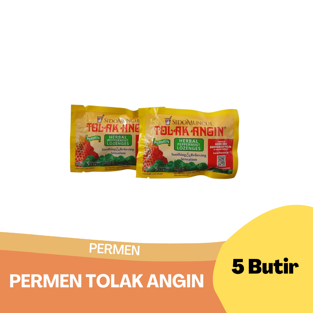 

Permen herbal tolak angin per 1 sachet