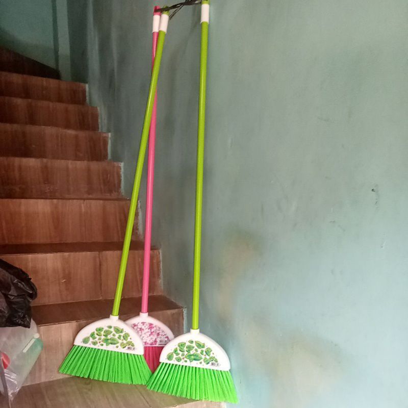 Sapu Nagoya nylon gagang panjang/sapu lantai gagang panjang