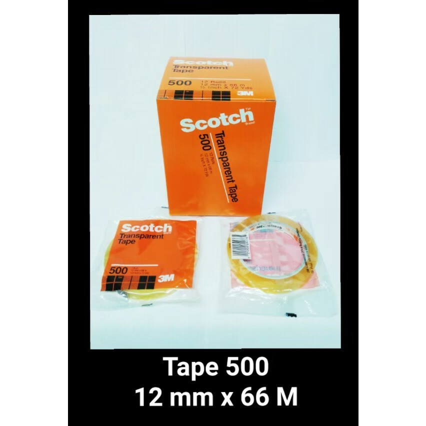 

Selotip / Transparent Tape Scotch 3M - 12 mm x 66 m - 0.5 inch