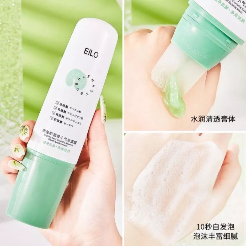 Centella Asiatica bubble mask deep clean jerawat komedo pori pori besar