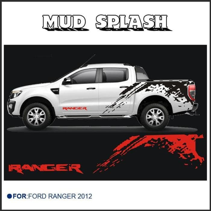 STICKER FORD RANGER STICKER MOBIL FORD RANGER BODY SET KANAN KIRI