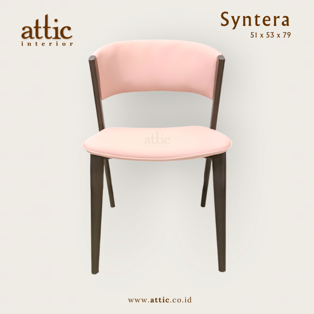SYENTERA Kursi Makan Kulit Sintetis Dining Chair Dining Set Modern Import Kursi Hotel Kitchen Set Ku