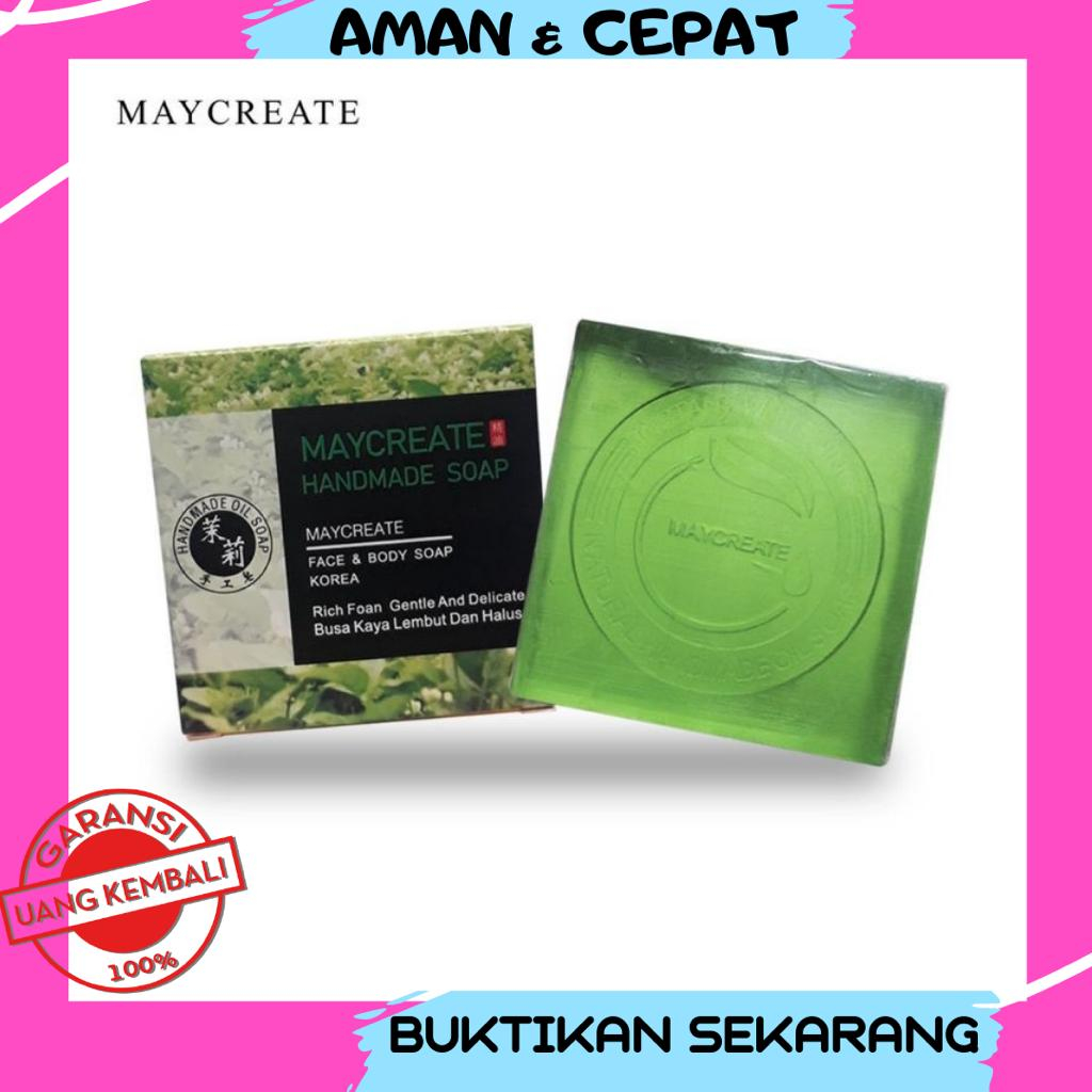 [BPOM] SABUN MAYCREATE / MAYCREATE FACE AND BODY SOAP KOREA / 100% Original / SABUN PEMUTIH KULIT WA