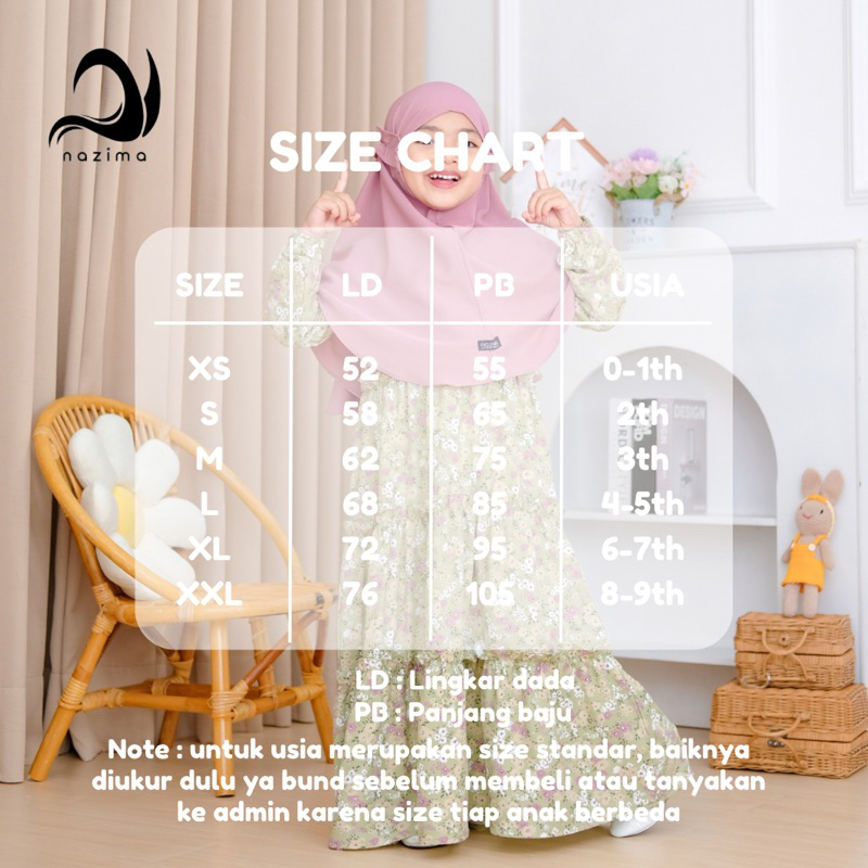 Nazima gamis anak Alexa Dress-4
