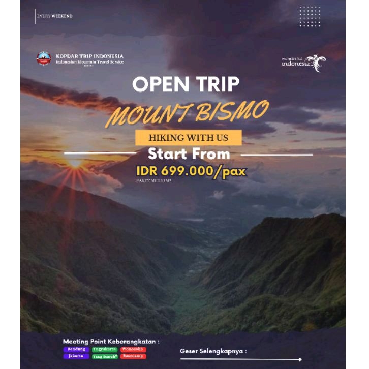 Open Trip Gunung Bismo
