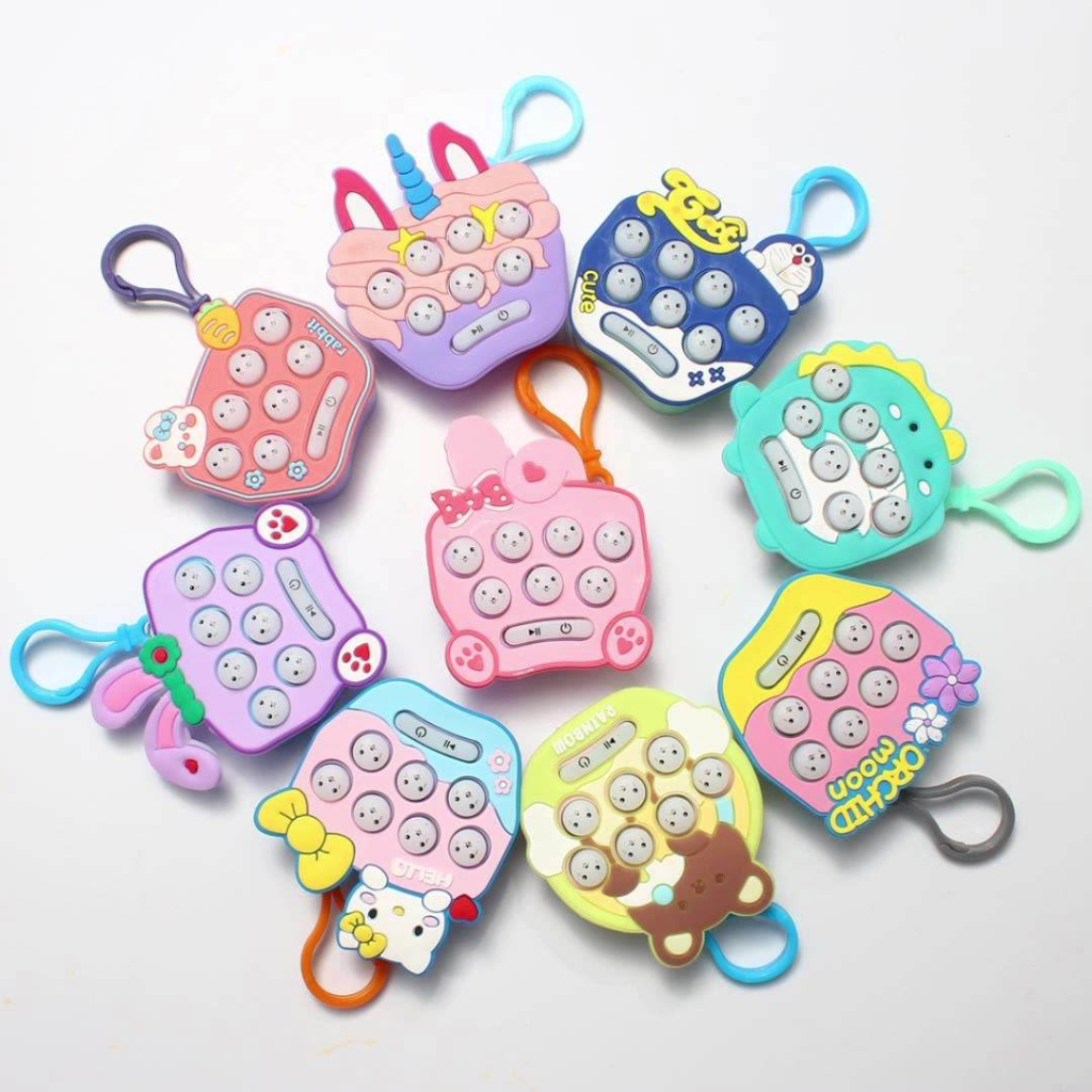 Pop it elektronik mini Up Press Game Otomatis Fidget Toys Light