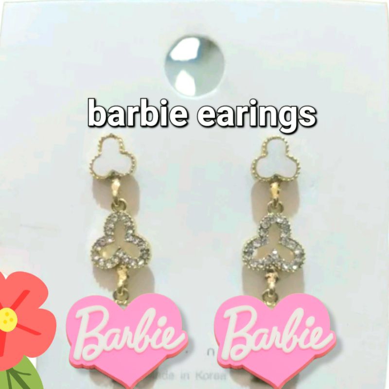 anting cewek/anting cewek motif barbie/anting barbie/anting wanita/anting pink/anting motif barbie/a