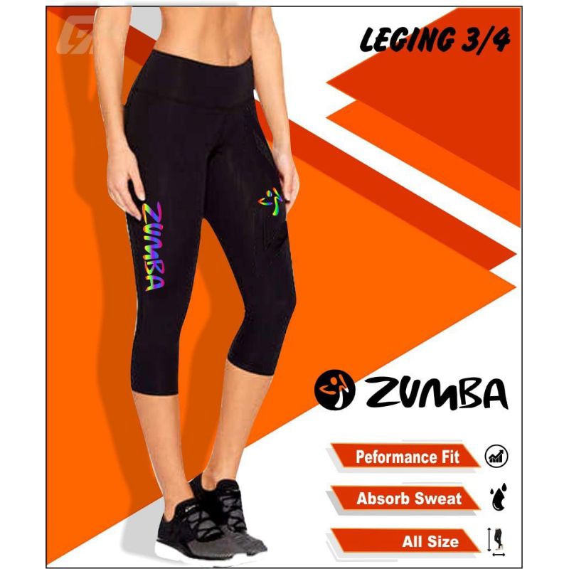 Legging olahraga zumba senam aerobic import