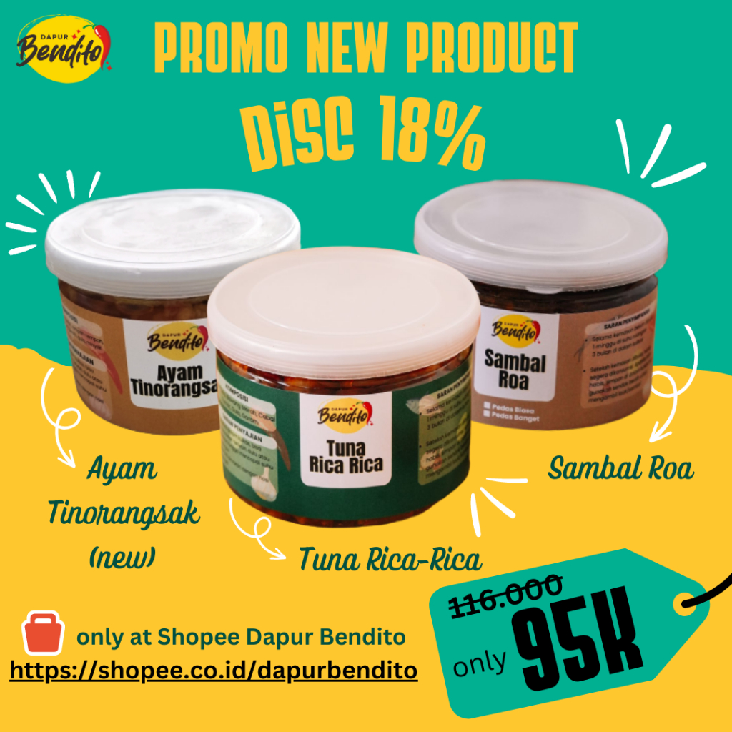 

SAMBAL BENDITO - Paket Hemat 3 Sambal Enak