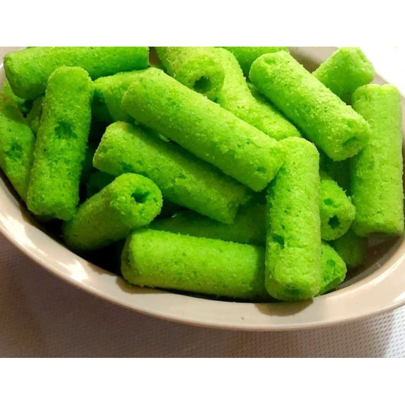 

stik roll rasa pandan dan coklat / snack rasa pandan dan coklat / cemilan manis oleh oleh khas bandung
