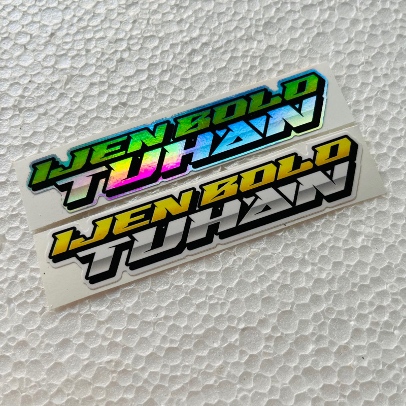 Sticker Ijen Bolo Tuhan Laminasi Glossy Anti Air