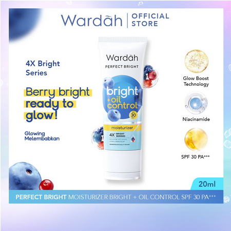 Wardah Perfect Bright Moisturizer SPF 28 | Tone Up | Normal 20 ml