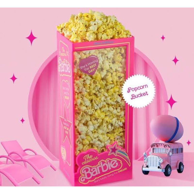 Barbie Popcorn Bucket XXI Ori New / Koleksi Collectibble Popcorn Box