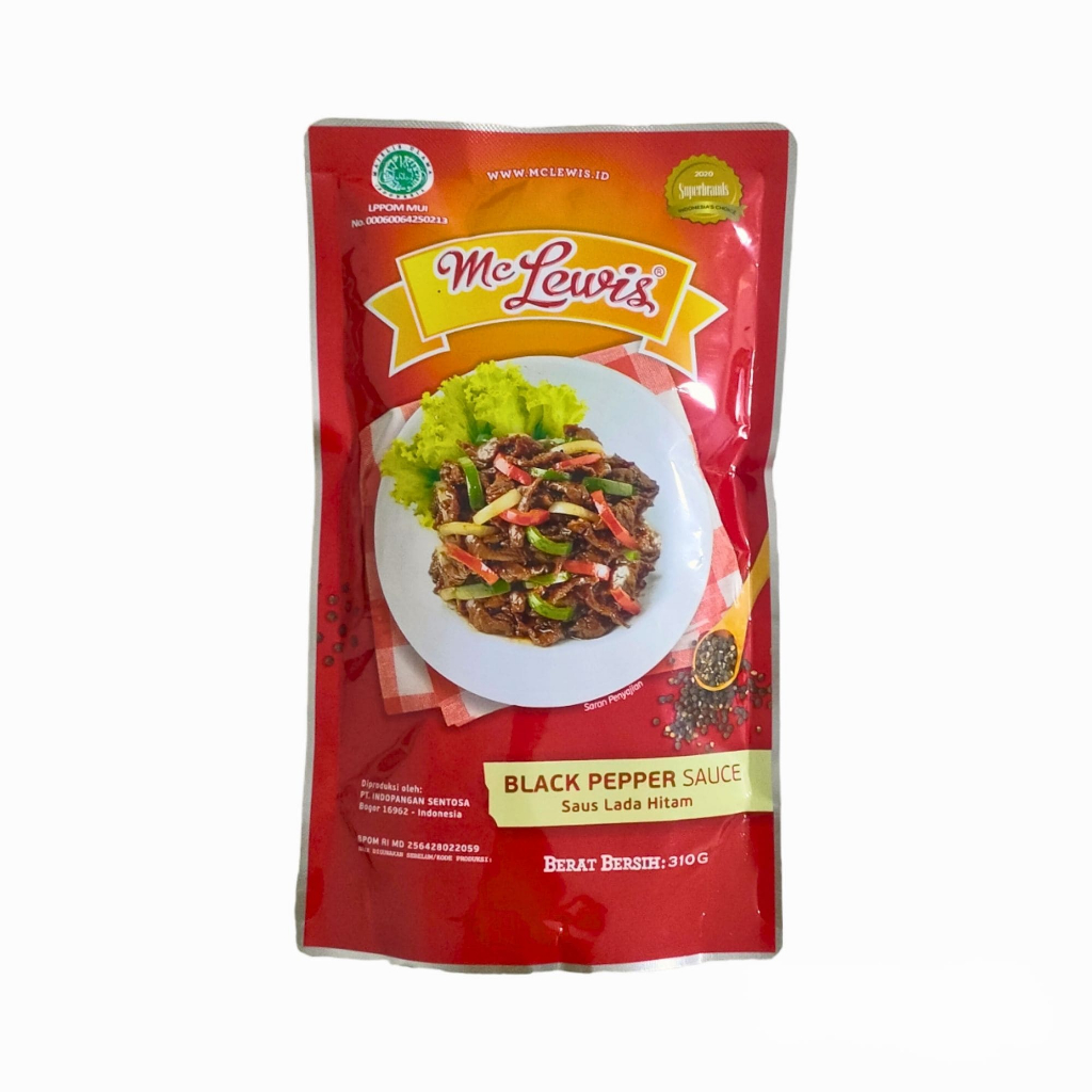 

Saus Lada Hitam 310gram / Mc Lewis Black Paper Sauce 310gram