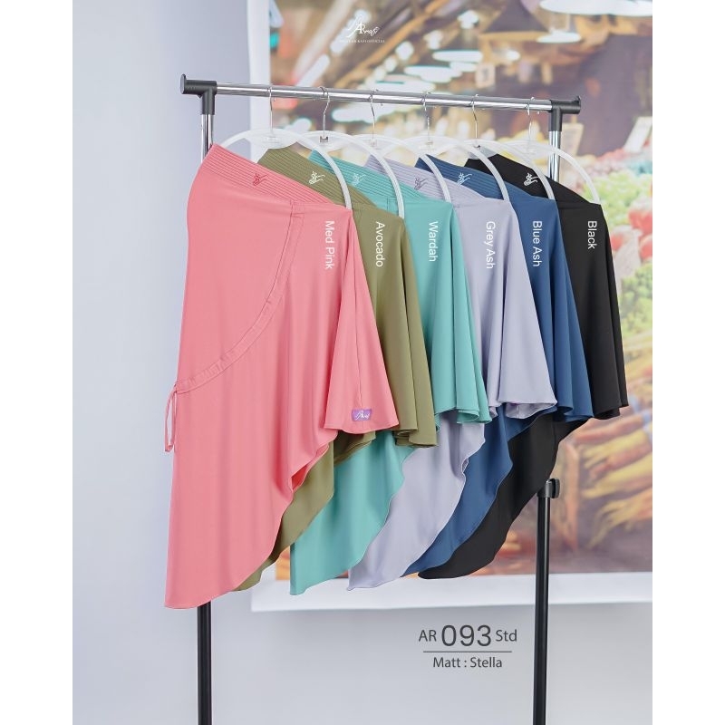 Arrafi Hijab Jilbab Instan Serut|| Hijab Ar 093 STD Serut tali belakang