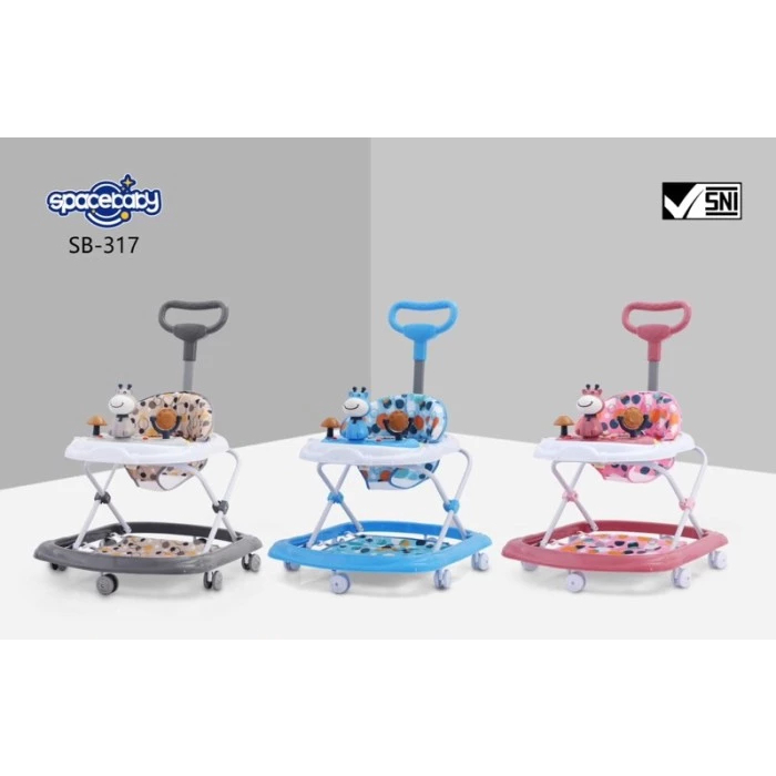Baby walker spacebaby SB 317 - Kereta Dorong Bayi - Kereta Belajar Jalan Bayi