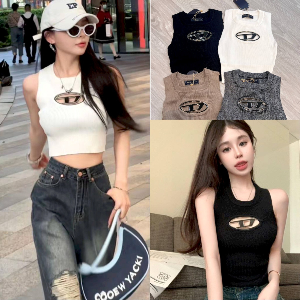 Tank Top Wanita Rajut Diesel Knit Import Bangkok