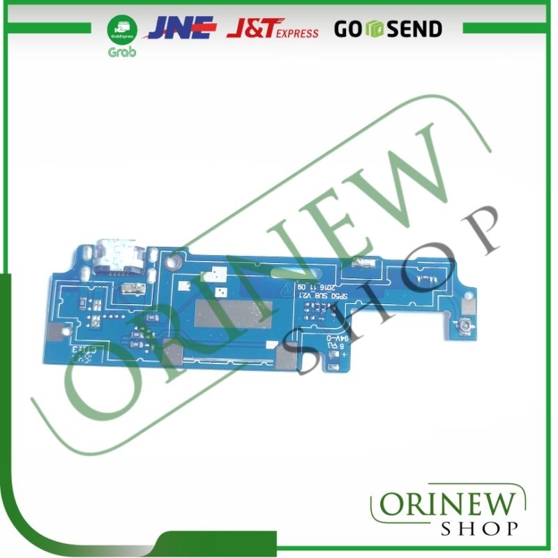 Pcb Board Usb Konektor Cas Connector Charger Papan Cas Mic Lava Iris R1