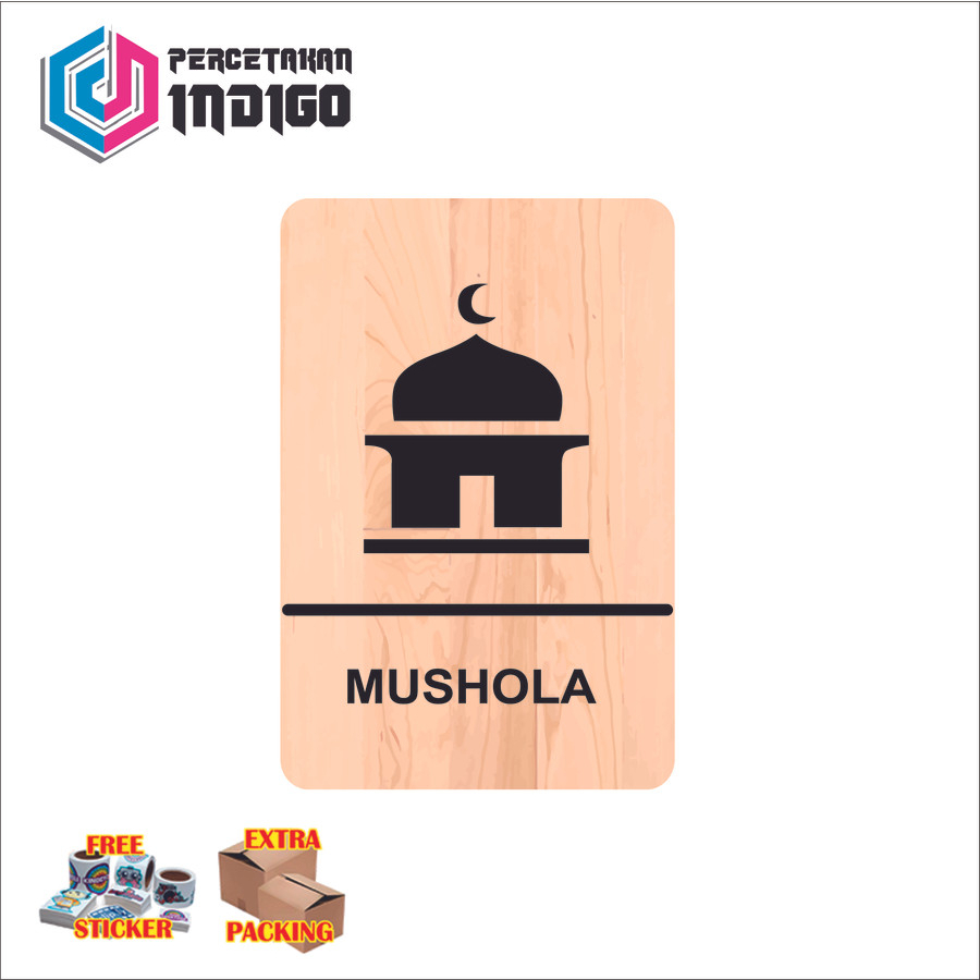sign board papan signage mushola