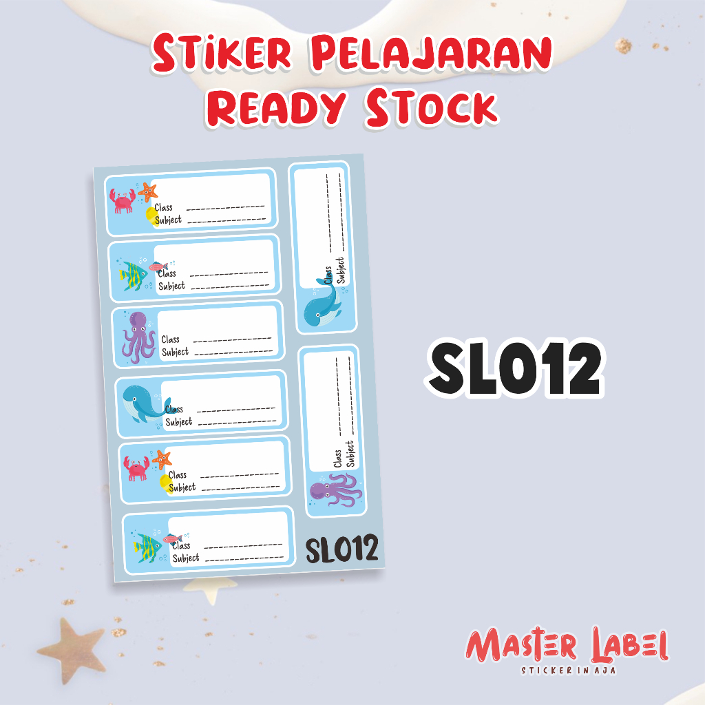 

Stiker Buku pelajaran READY STOCK uk A5 SL012 stiker pelajaran stiker buku anak stiker anak