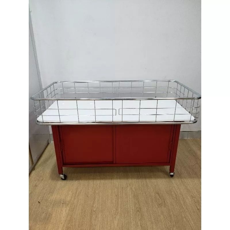 Rak Obral Ukuran 60 Cm × 120 Cm / Rak Obral Wagon / Rak Jualan Baju Display Keranjang Baju