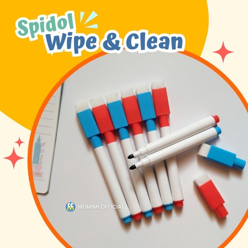 

Spidol Wipe and Clean Non Permanen Mudah dihapus