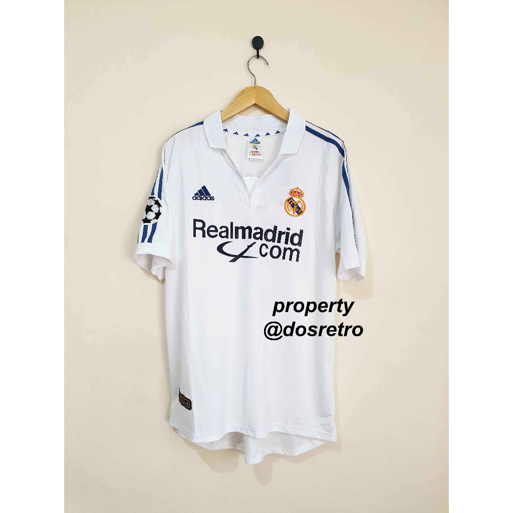 Jersey Retro Rare Real Madrid Home 2001 2002 ZIDANE