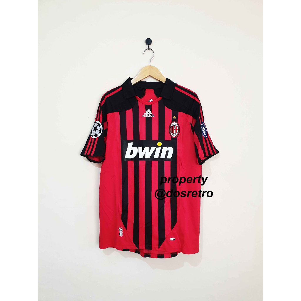 Jersey Retro Rare AC Milan Home 2007 2008 KAKA 22