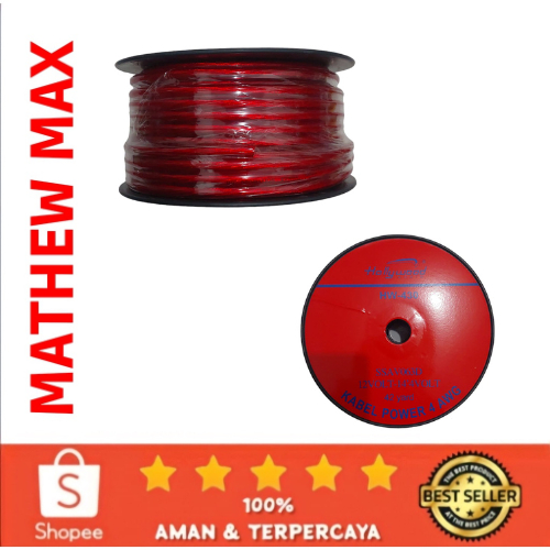 Kabel Power Audio Ukuran 4AWG 8AWG 12AWG 16AWG (ROLL)