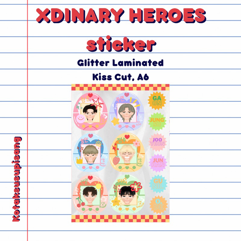 

Xdinary Heroes Sticker Glitter Laminated